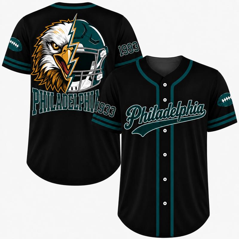 Football Team Game Day Casual Everyday Baseball Jersey