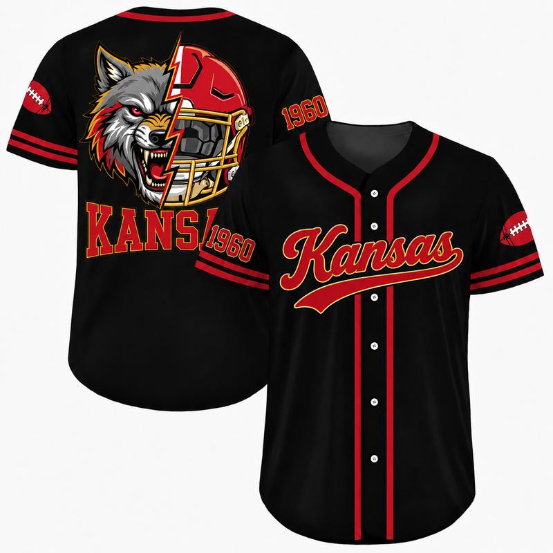 Football Team Game Day Casual Everyday Baseball Jersey