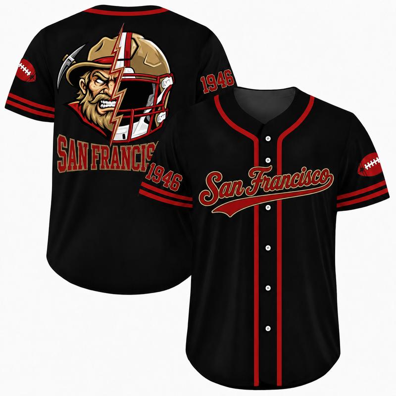 Football Team Game Day Casual Everyday Baseball Jersey