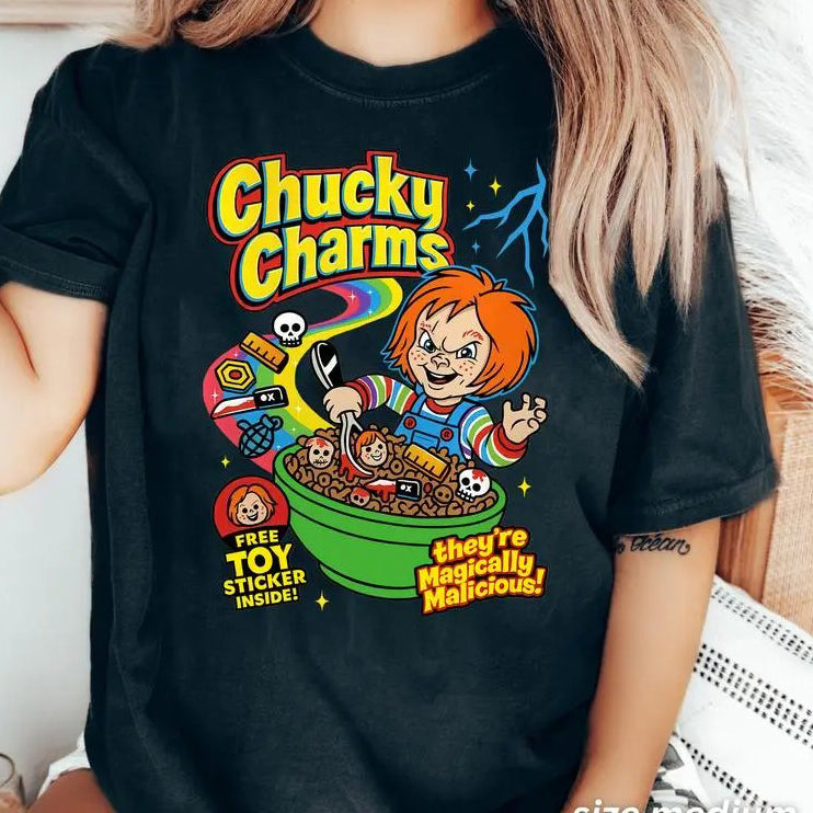 Retro Horror Cereal Box Graphic Funny Halloween T-Shirt / Sweatshirt / Hoodie