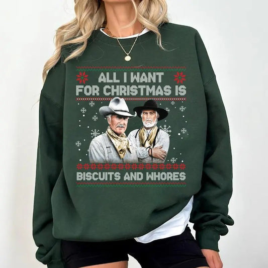 Funny Western Movie Quote Ugly Christmas Gift T-Shirt / Sweatshirt / Hoodie