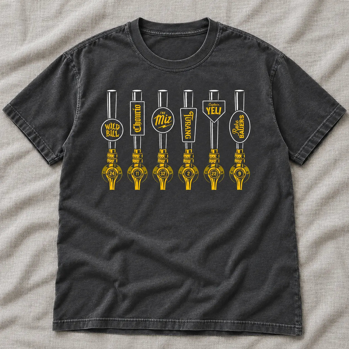 Vintage Beer Tap Handles Graphic Retro Casual Baseball T-Shirt / Sweatshirt / Hoodie