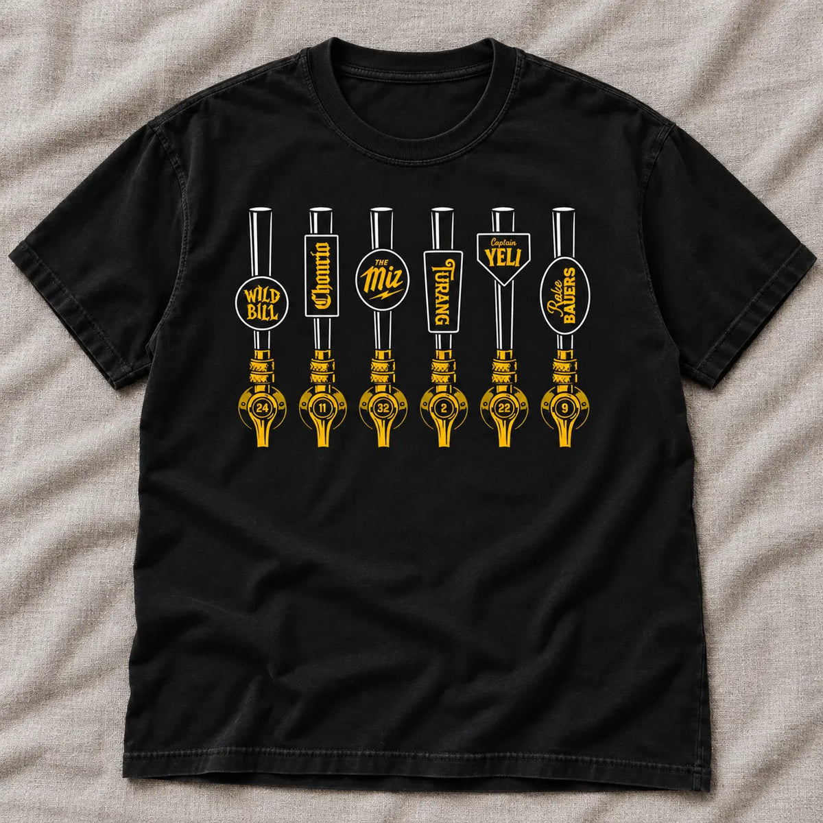 Vintage Beer Tap Handles Graphic Retro Casual Baseball T-Shirt / Sweatshirt / Hoodie