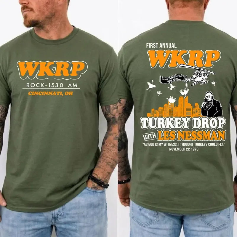 Frist Annual WKRP Turkey Drop Thanksgiving T-Shirt / Sweatshirt / Hoodie
