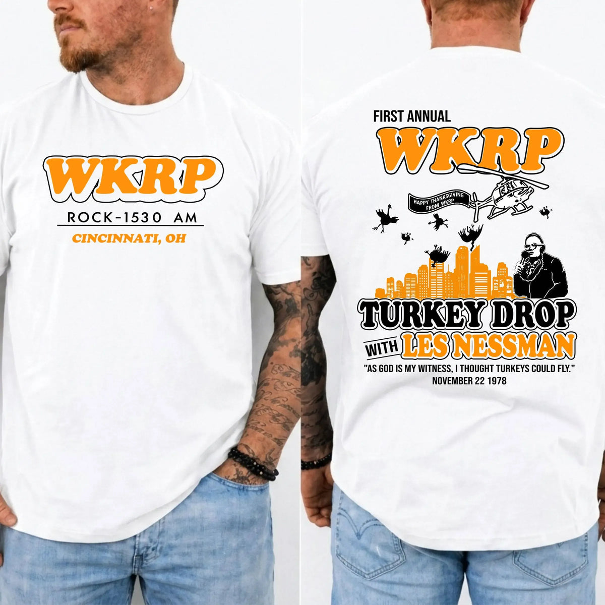 Frist Annual WKRP Turkey Drop Thanksgiving T-Shirt / Sweatshirt / Hoodie