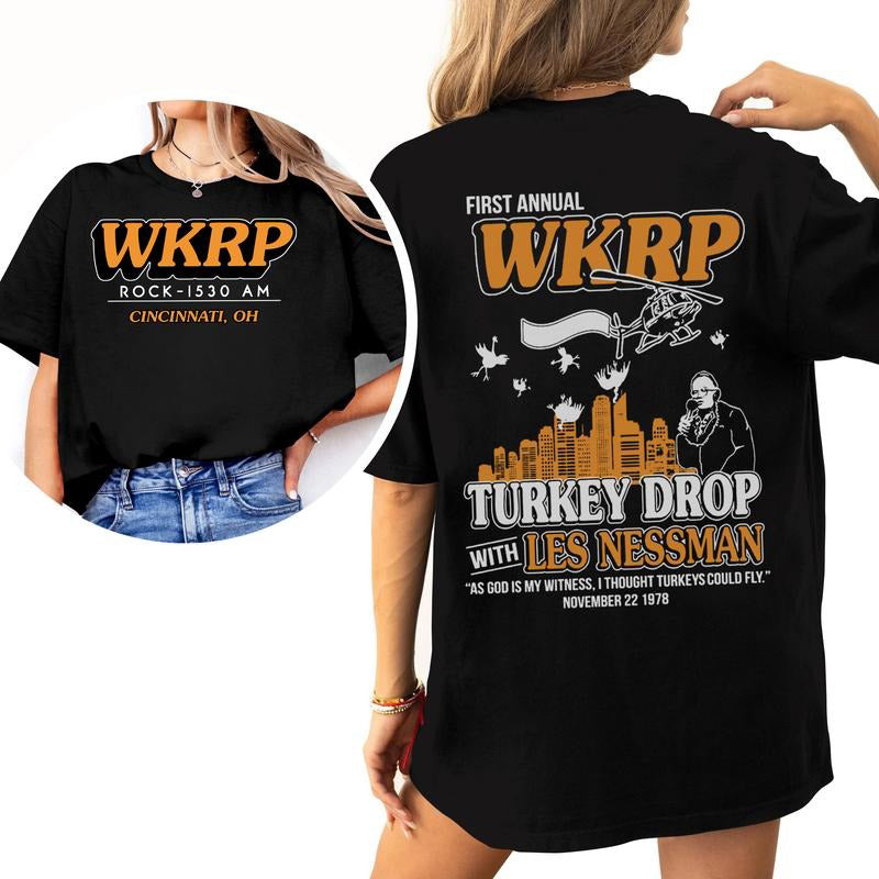 Frist Annual WKRP Turkey Drop Thanksgiving T-Shirt / Sweatshirt / Hoodie